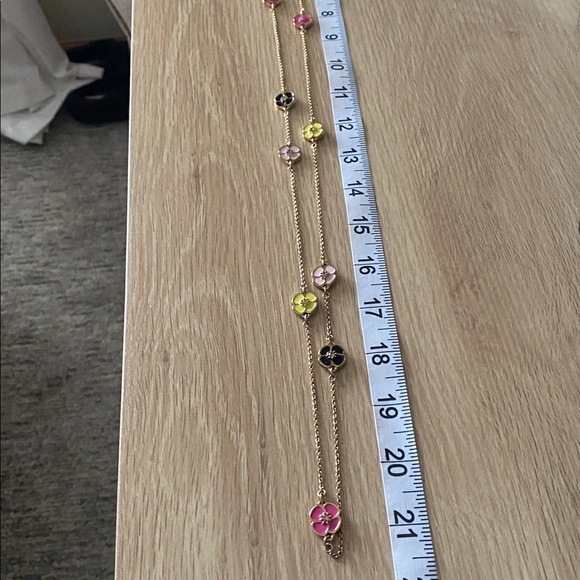 kate spade Blue and Gold Necklace and floral necklace - Picture 3 of 5